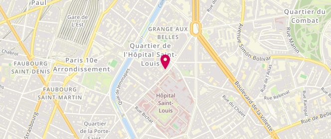 Plan de HUREAU Jean Philippe, 41 Rue de la Grange Aux Belles, 75010 Paris
