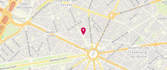 Plan de WERTEL Dominique, 14 Avenue Carnot, 75017 Paris
