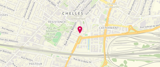 Plan de GRISELLE-WISELER Valérie, 22 Rue Sainte Bathilde, 77500 Chelles
