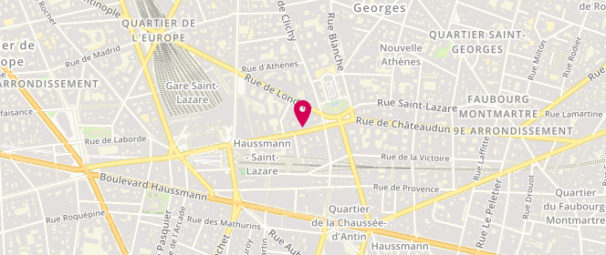 Plan de ZWILLINGER Stéphanie, 76 Rue Saint Lazare, 75009 Paris