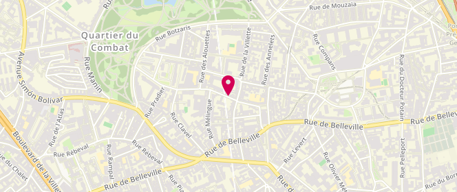 Plan de BENAYOUN Assaf, 14 Rue Fessart, 75019 Paris