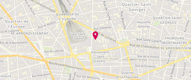 Plan de BONNOT Olivier, 16 Rue de Budapest, 75009 Paris