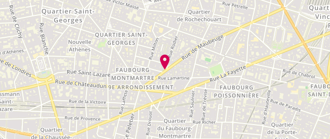 Plan de SITBON Philippe, 9 Bis Rue de Maubeuge, 75009 Paris