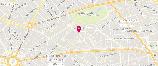Plan de CHAROUSSET Christophe, 60 Rue de Courcelles, 75008 Paris