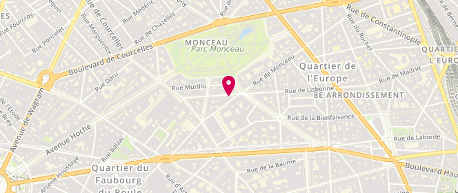 Plan de BEILIN Ghislaine, 39 Rue de Lisbonne, 75008 Paris