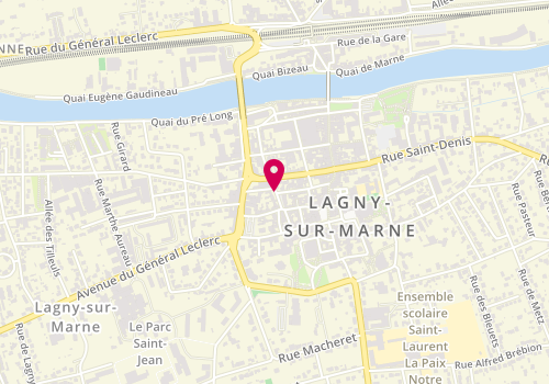 Plan de OUBARY Paul, 28 Rue Saint Sauveur, 77400 Lagny-sur-Marne