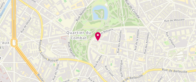 Plan de MICHELET Julie, 35 Rue du Plateau, 75019 Paris