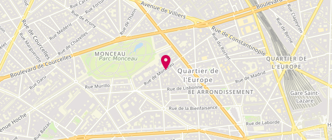 Plan de AMSELLEM-OUAZANA Delphine, 64 Rue de Monceau, 75008 Paris