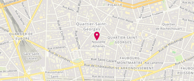 Plan de BENOIT-LAMY Sophie, 23 Rue de la Rochefoucauld, 75009 Paris