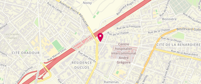 Plan de BRADAI Nacera, 13 Boulevard de la Boissiere, 93130 Noisy-le-Sec