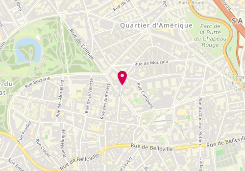 Plan de GUEUGNEAU Michel, 28 Rue Arthur Rozier, 75019 Paris
