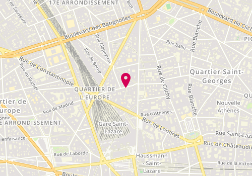 Plan de BERTHAUT Elise, 31 Rue de Liege, 75008 Paris
