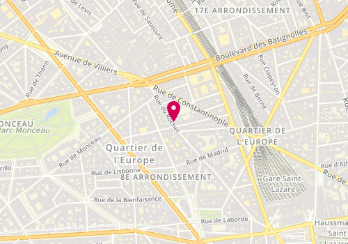 Plan de JANIER Michel, 74 Rue du Rocher, 75008 Paris