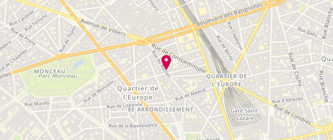 Plan de SERRE Jean-Louis, 74 Rue du Rocher, 75008 Paris