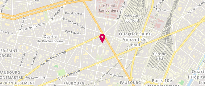 Plan de JOUSSET Claude, 4 Rue Saint Vincent de Paul, 75010 Paris
