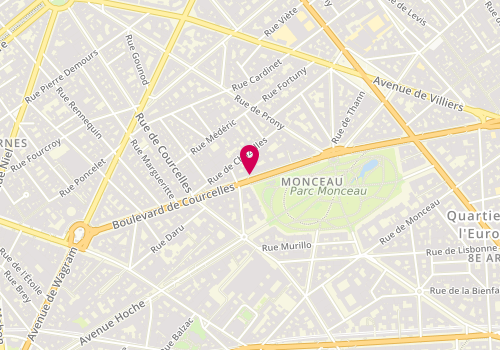 Plan de DUMONCEAU Olivier, 82 Boulevard de Courcelles, 75017 Paris