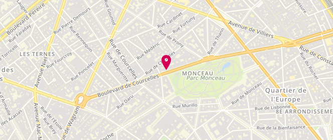 Plan de DOMINIQUE Sébastien, 82 Boulevard de Courcelles, 75017 Paris