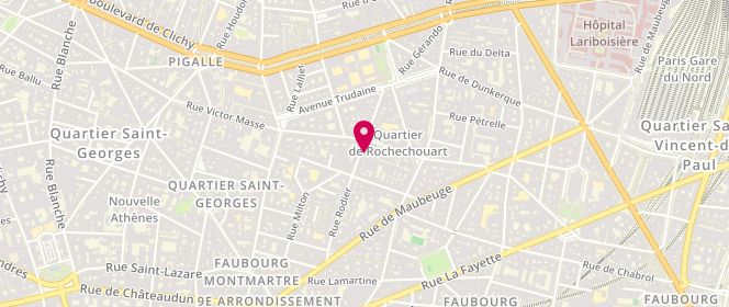 Plan de GHESQUIERES Céline, 50 Rue Rodier, 75009 Paris