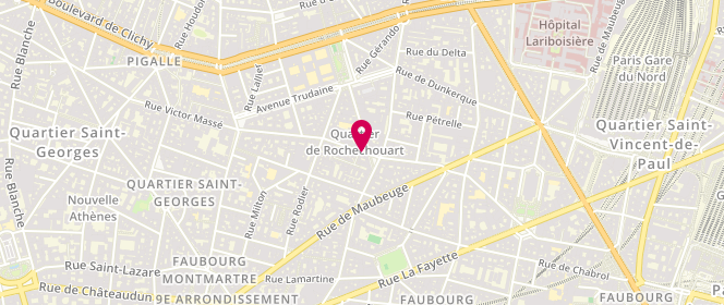 Plan de PAGES Laure, 25 Rue Condorcet, 75009 Paris