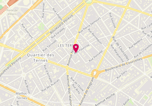Plan de MEUNIER-LALANNE Marie Joëlle, 6 Rue Fourcroy, 75017 Paris