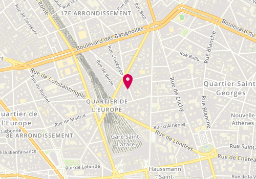Plan de HABRANT Pierre, 7 Rue de Turin, 75008 Paris