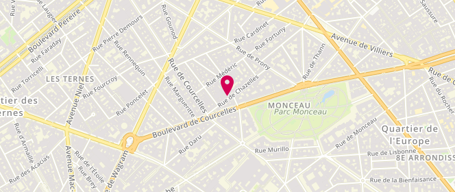 Plan de PACHET Corinne, 21 Rue de Chazelles, 75017 Paris