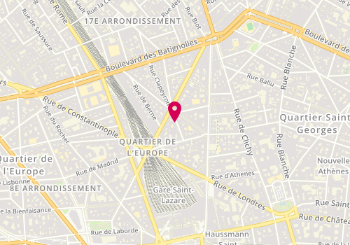 Plan de HUPERTAN Vincent, 9 Rue de Turin, 75008 Paris