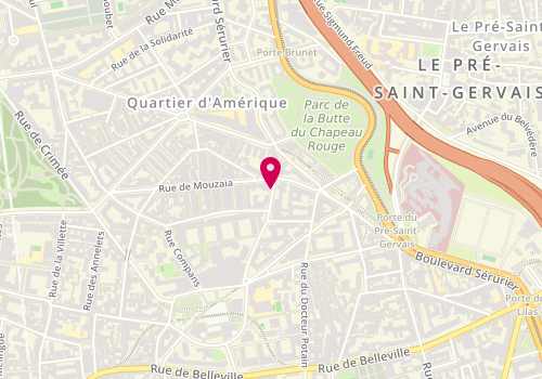 Plan de LESSMAN-ALPERIN Rosine, 37 Rue des Lilas, 75019 Paris