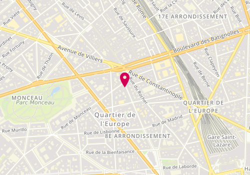 Plan de HENON Elisabeth, 41 Rue du General Foy, 75008 Paris