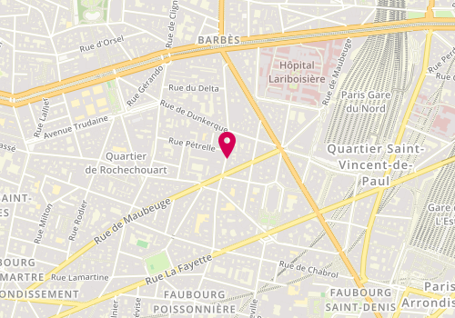 Plan de ZEGGANE Isabelle, 130 Rue du Faubourg Poissonnière, 75010 Paris