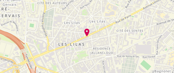 Plan de BERDAH Patricia, 138 Rue de Paris, 93260 Les Lilas