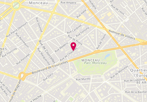 Plan de LORIAUT Philippe, 22 Rue de Chazelles, 75017 Paris