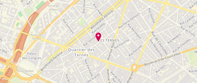 Plan de BOCQUET Nathalie, 15 Rue Pierre Demours, 75017 Paris