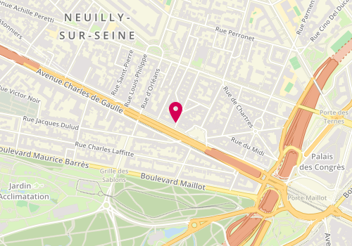 Plan de MORO Jeannine, 1 Rue Berteaux Dumas, 92200 Neuilly-sur-Seine