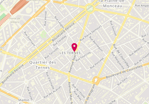 Plan de POUX Dominique, 23 Avenue Niel, 75017 Paris
