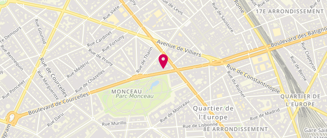Plan de SANDRE-BANON Dorian, 32 Boulevard de Courcelles, 75017 Paris