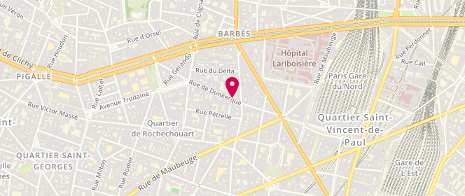 Plan de VILAREM Philippe, 42 Rue de Dunkerque, 75009 Paris