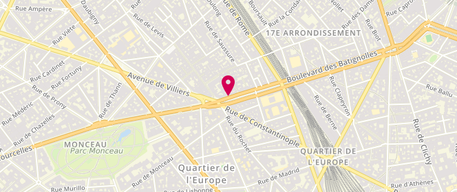 Plan de BORYS Jean Michel, 98 Boulevard des Batignolles, 75017 Paris