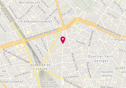 Plan de SOUDANT Jacques, 84 Rue d'Amsterdam, 75009 Paris