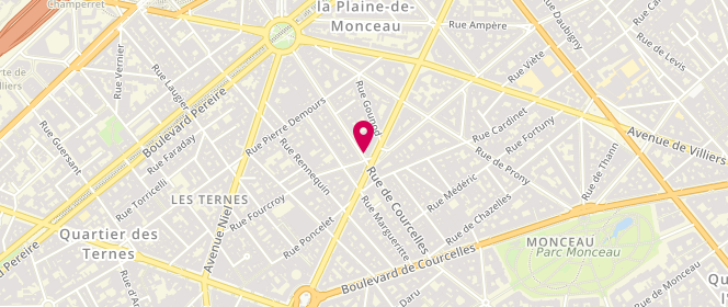 Plan de DAHAN Michel, 138 Rue de Courcelles, 75017 Paris