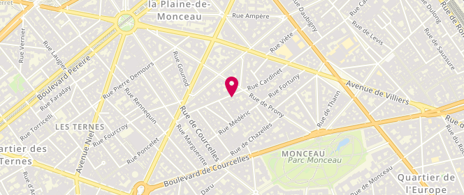 Plan de BERNARD Michel, 28 Rue Cardinet, 75017 Paris