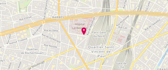 Plan de HAUDEBOURG Luc, 2 Rue Ambroise Pare, 75010 Paris