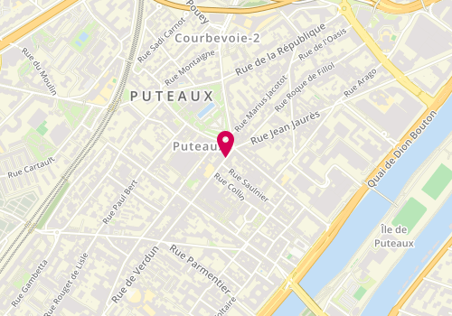 Plan de LE GOUX Patrick, 118 Rue Jean Jaurès, 92800 Puteaux