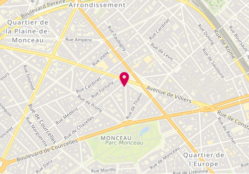 Plan de GUGLIELMINA Jean-Noël, 17 Rue de Phalsbourg, 75017 Paris