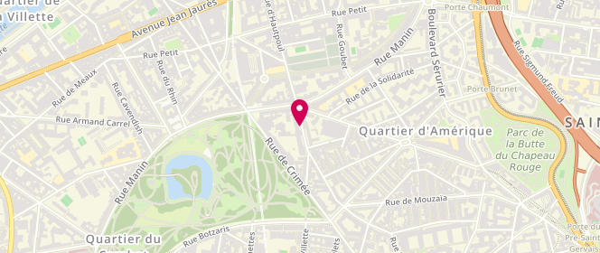 Plan de DOUILLARD Valérie, 31 Rue d'Hautpoul, 75019 Paris