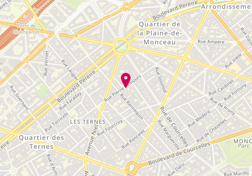 Plan de LALLOUM Marjorie, 74 Rue Pierre Demours, 75017 Paris