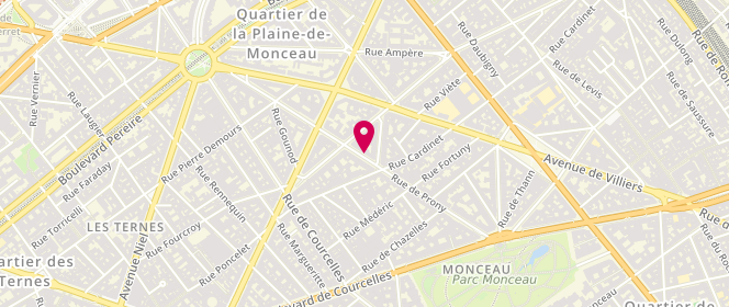 Plan de NAOURI-VISCHEL Michèle, 54 Rue de Prony, 75017 Paris
