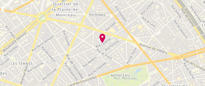 Plan de PEYRONNET Bernard, 45 Rue Cardinet, 75017 Paris
