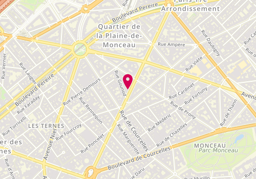 Plan de OMNES Sophie, 123 Avenue de Wagram, 75017 Paris
