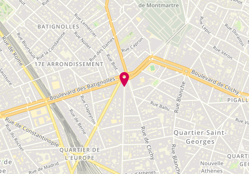 Plan de TESSIER Yannick, 104 Rue d'Amsterdam, 75009 Paris